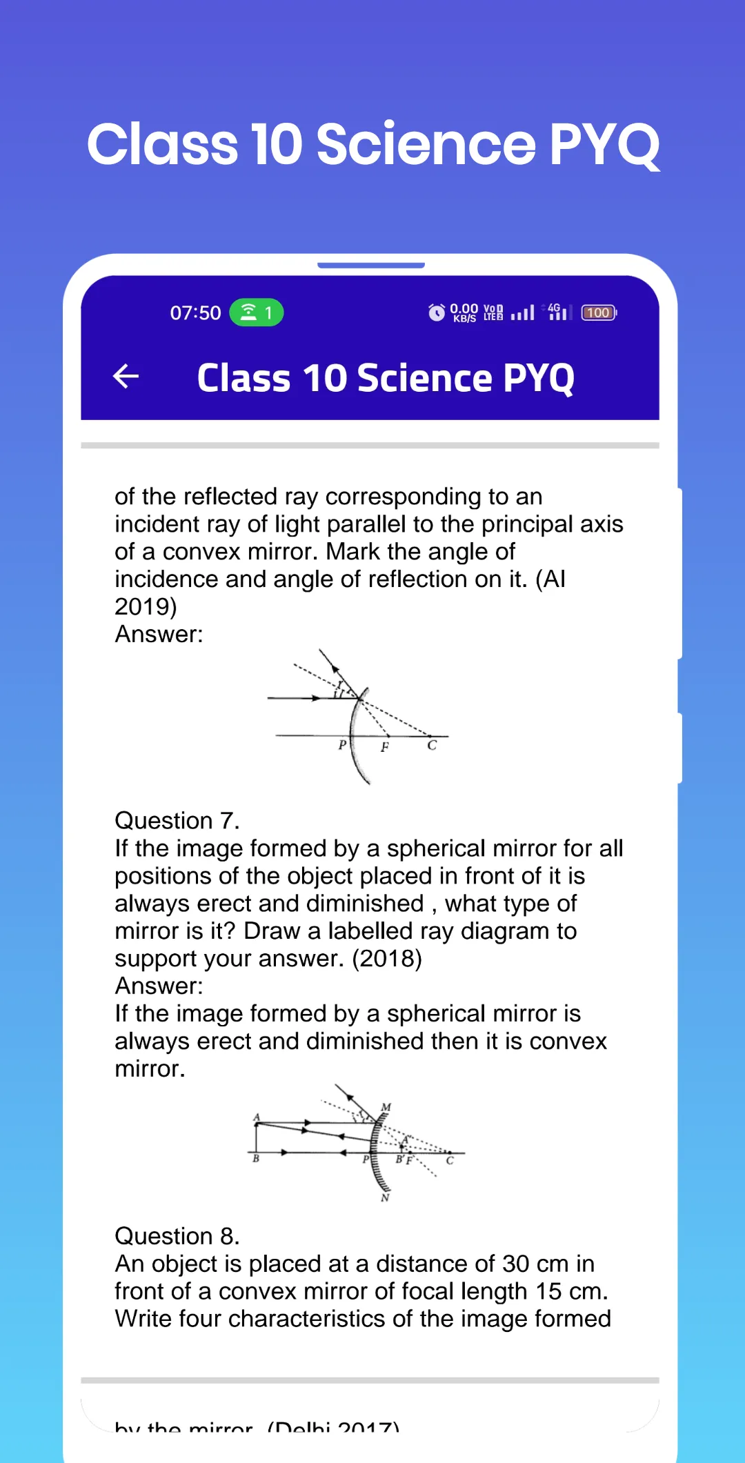 Class 10 Science PYQ | Indus Appstore | Screenshot