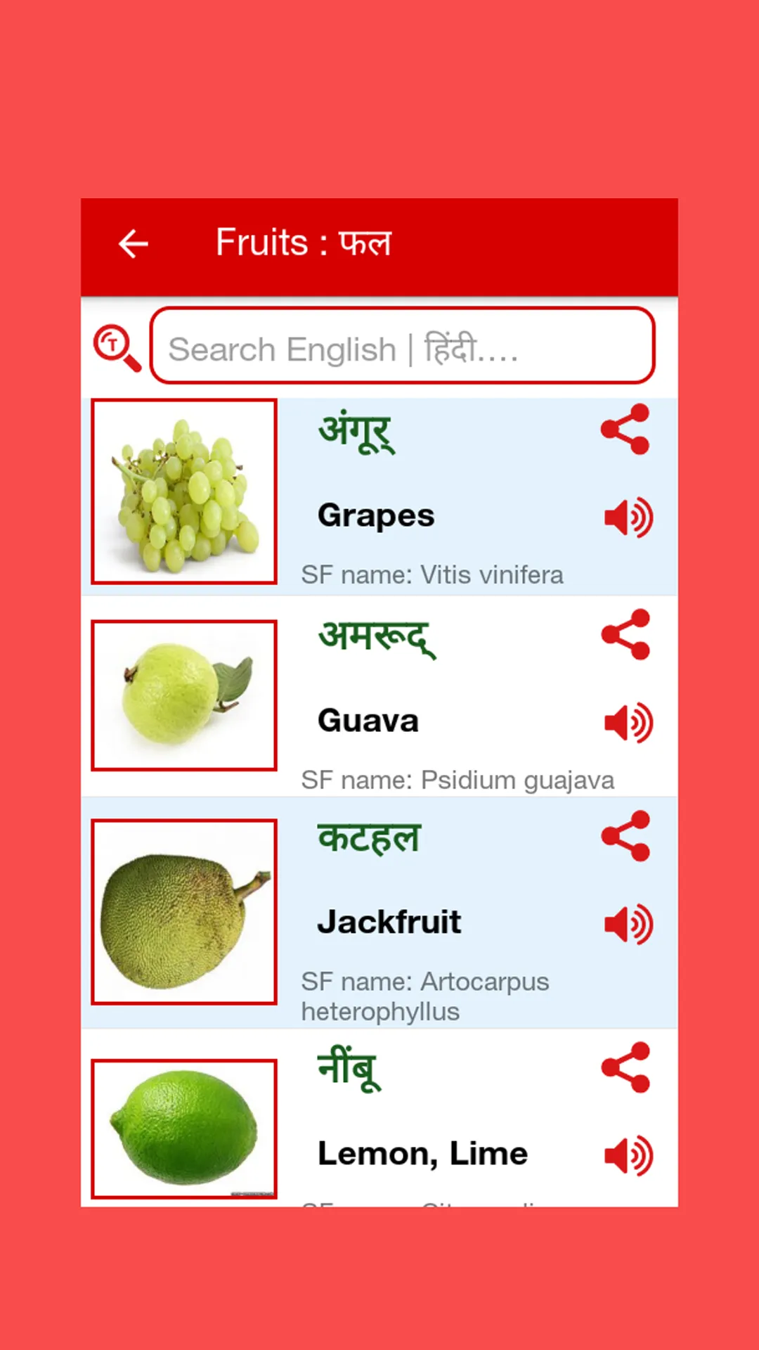 Hindi Word Book - वर्ड बुक | Indus Appstore | Screenshot