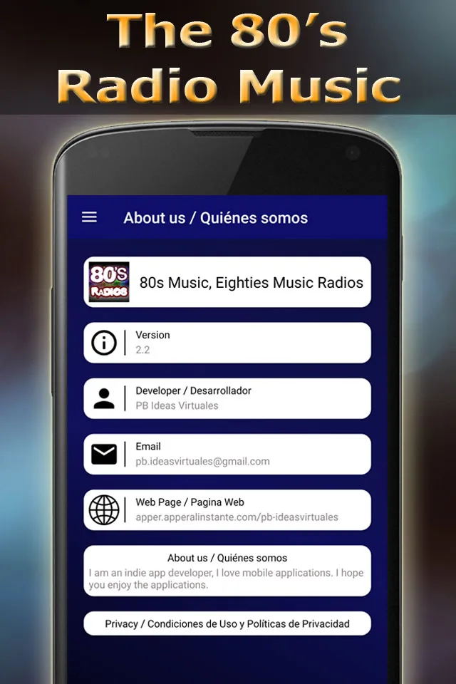 80s Music Radios | Indus Appstore | Screenshot