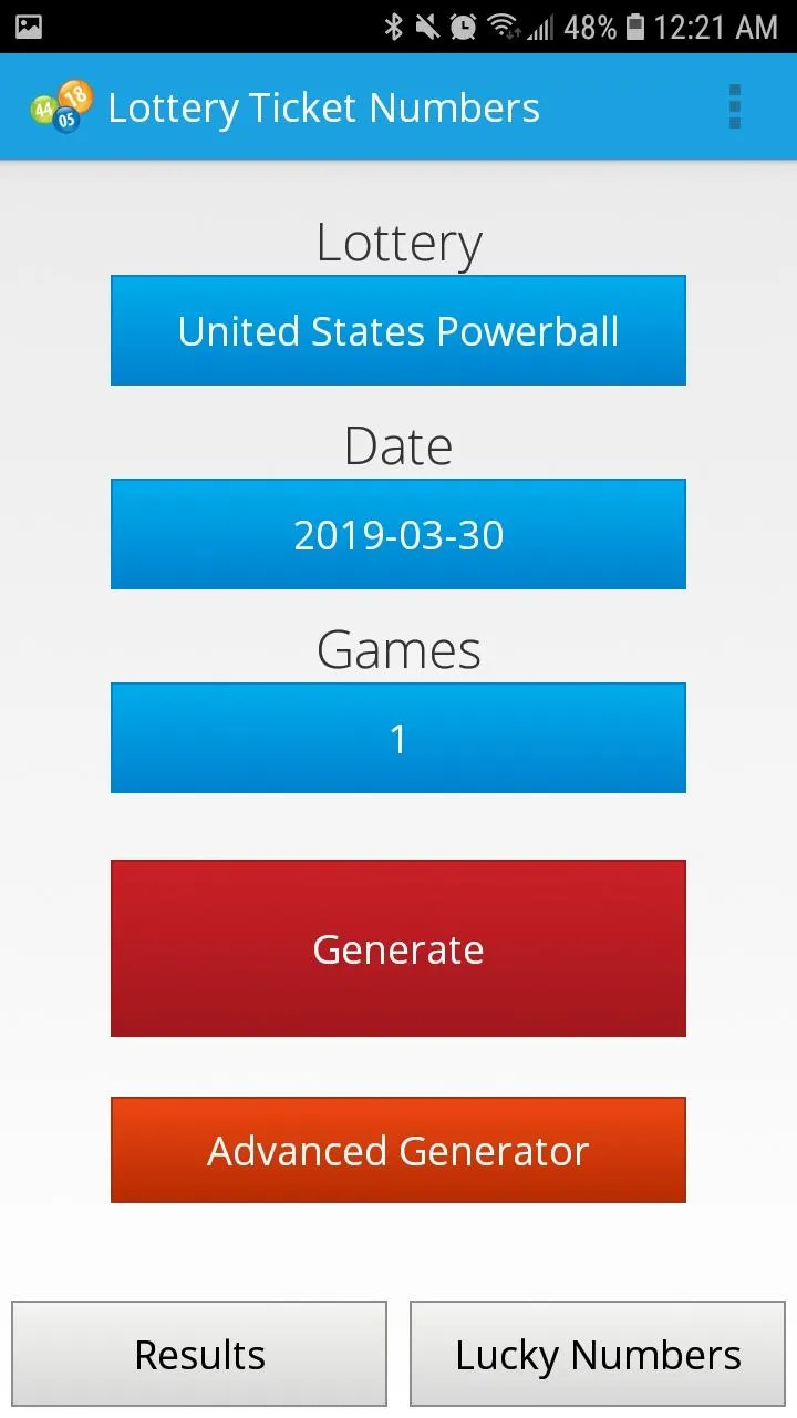 Lottery Ticket Numbers | Indus Appstore | Screenshot