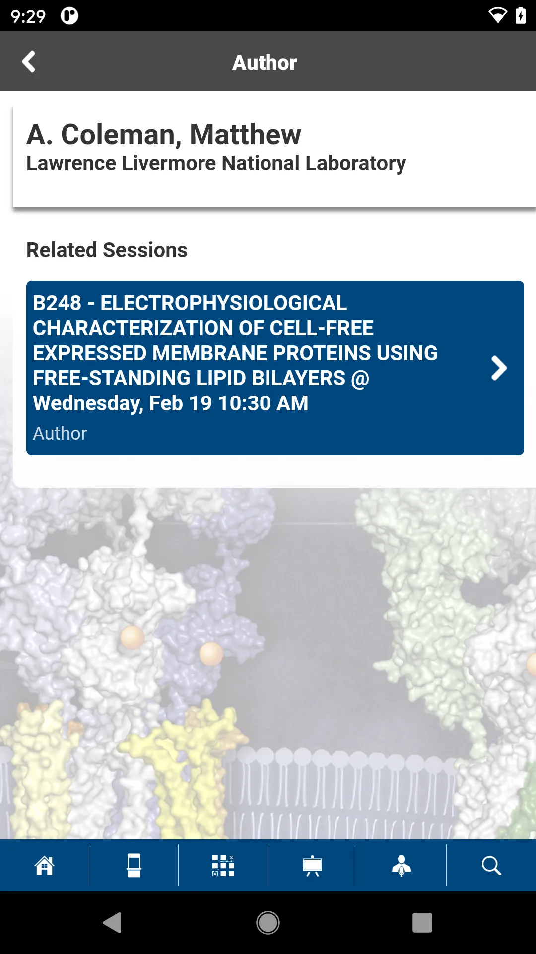 Biophysical Society Events | Indus Appstore | Screenshot