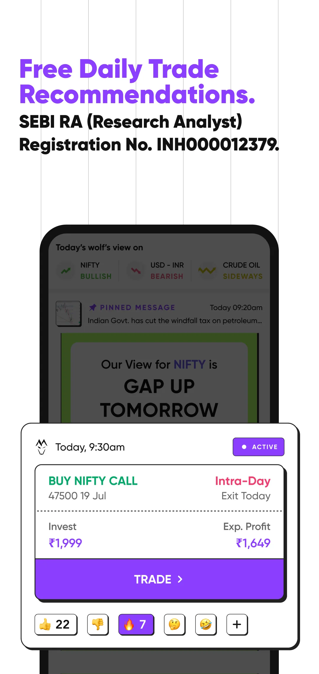 MarketWolf: Trade Options Now | Indus Appstore | Screenshot