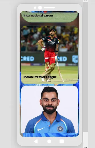 Virat Kohli biography | Indus Appstore | Screenshot