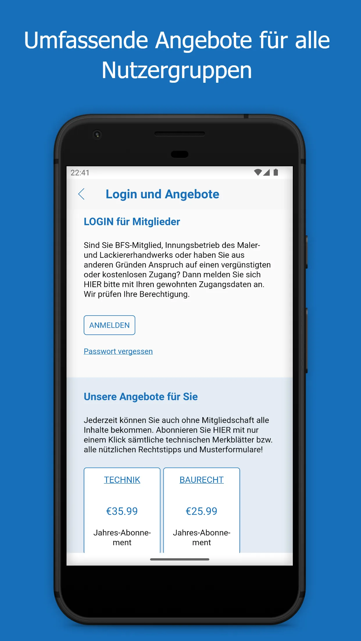 Maler App für Büro, Baustelle | Indus Appstore | Screenshot