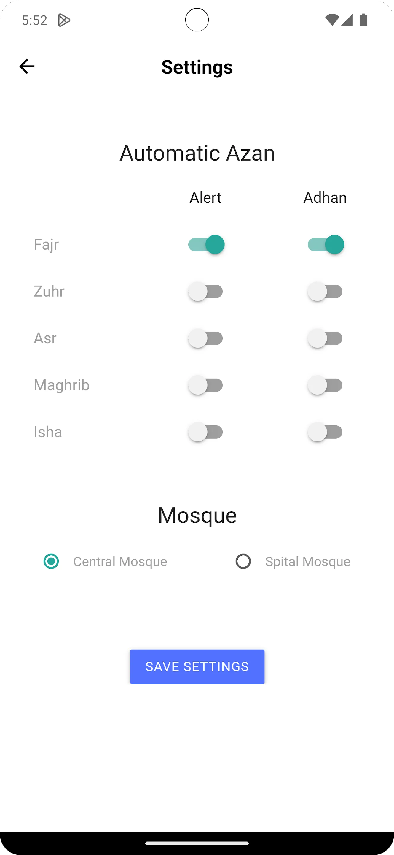 Aberdeen Mosque (AMIC) | Indus Appstore | Screenshot