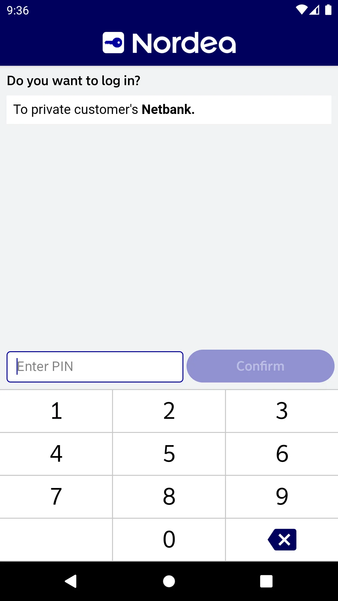 Nordea ID | Indus Appstore | Screenshot