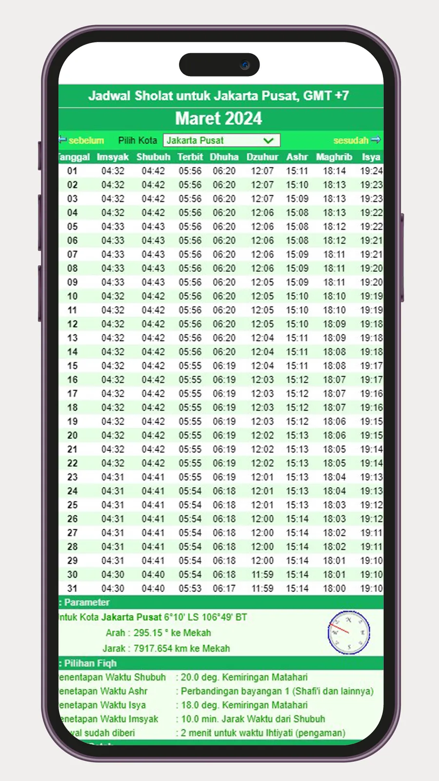 Jadwal Imsakiyah 2024 1445 H | Indus Appstore | Screenshot