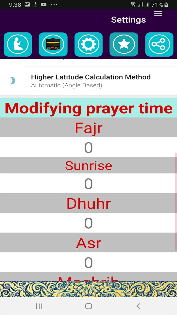 muslim salatuk prayer timings | Indus Appstore | Screenshot