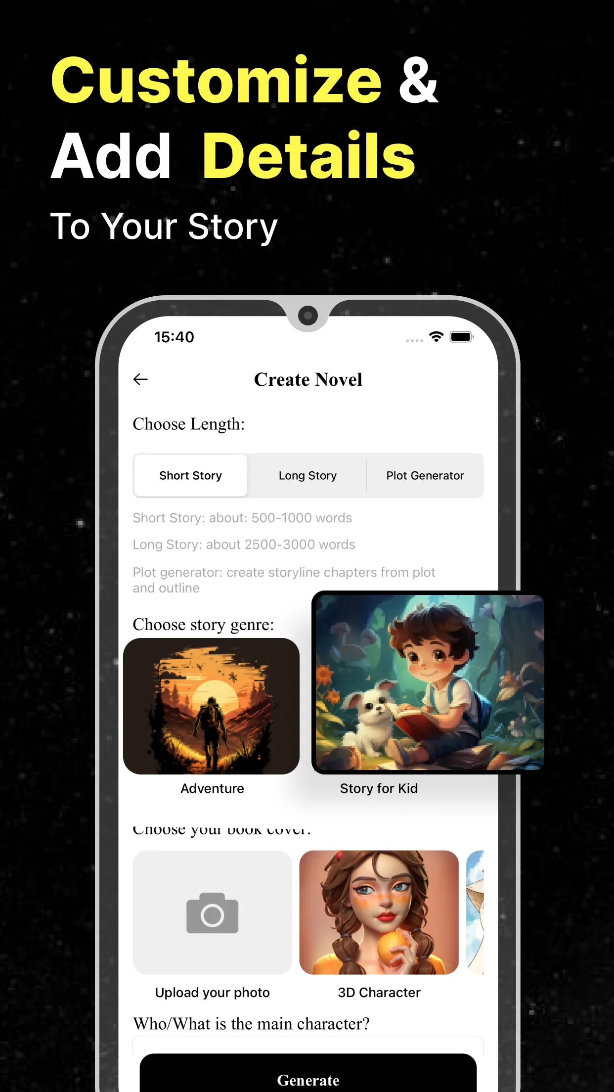 AI Story Generator Novel Maker | Indus Appstore | Screenshot