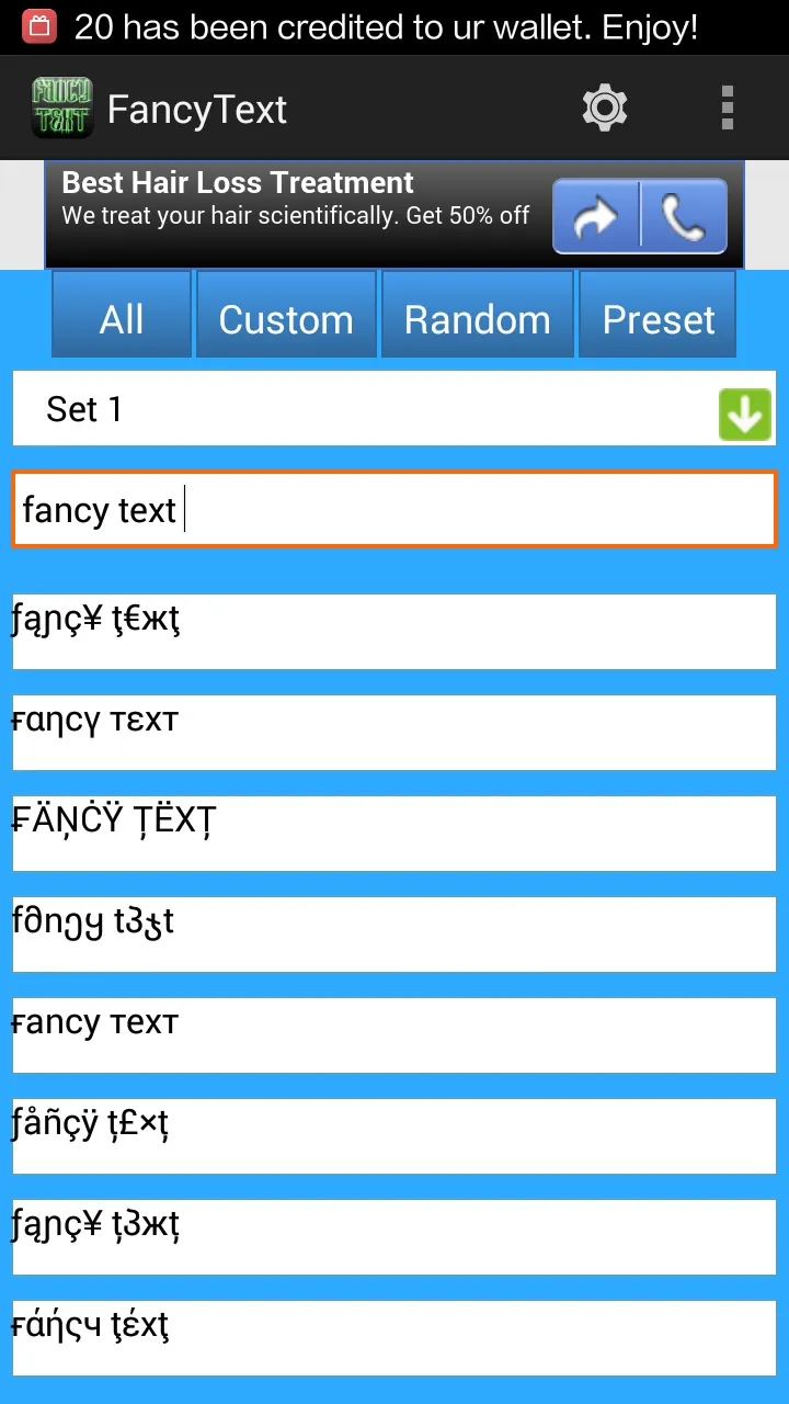 Fancy Text | Indus Appstore | Screenshot