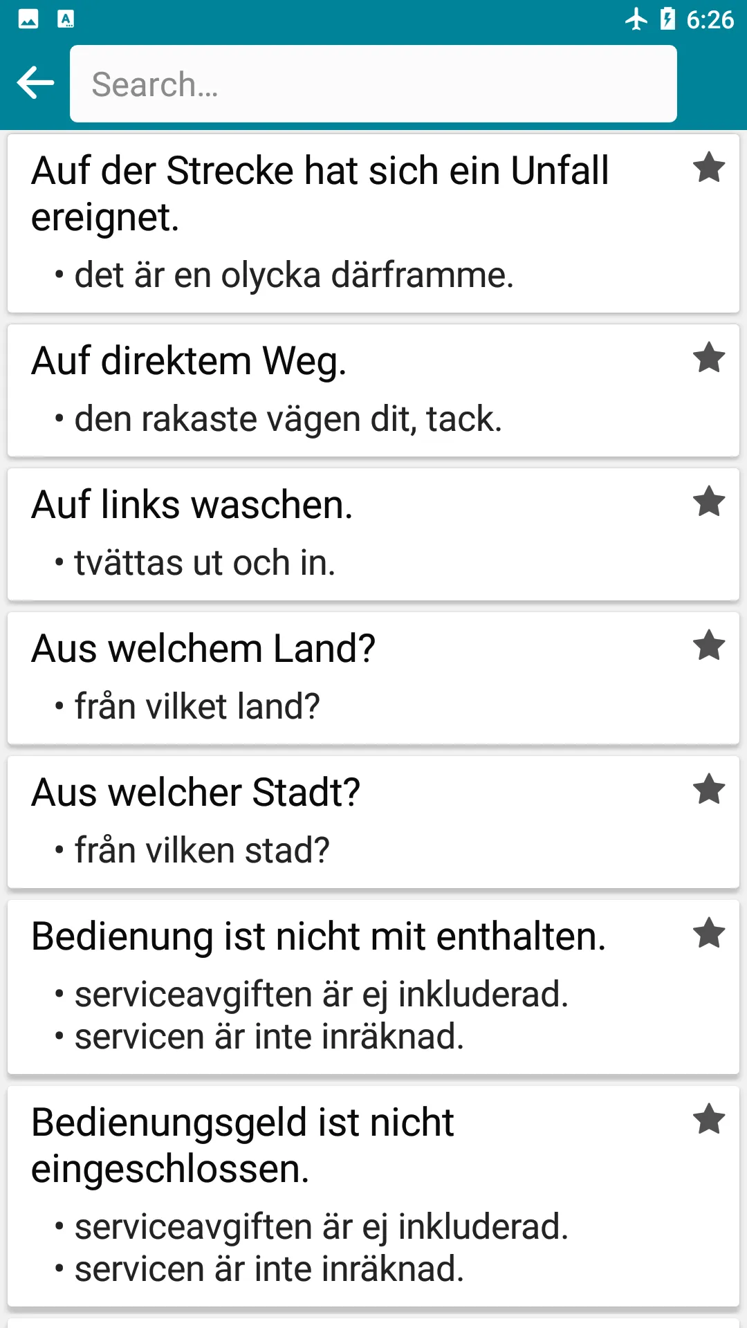 German - Swedish | Indus Appstore | Screenshot