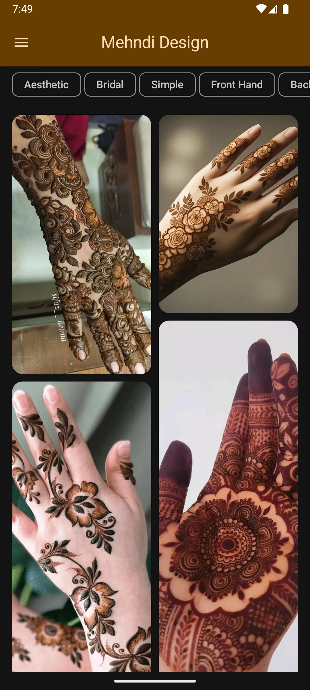 Mehndi Design (Offline) | Indus Appstore | Screenshot