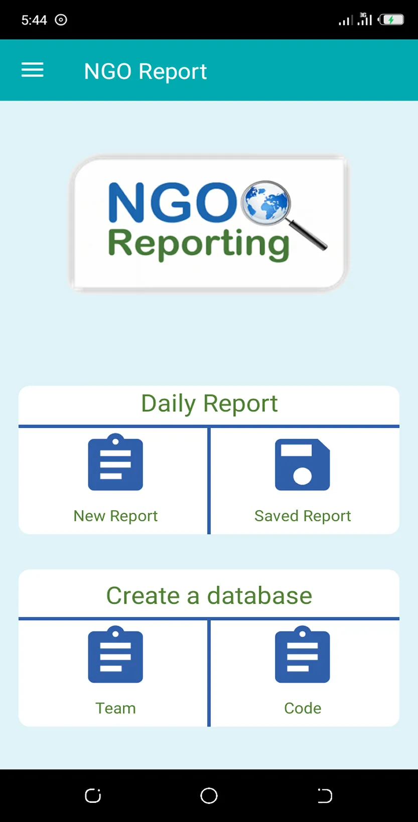 NGO Reporting | Indus Appstore | Screenshot