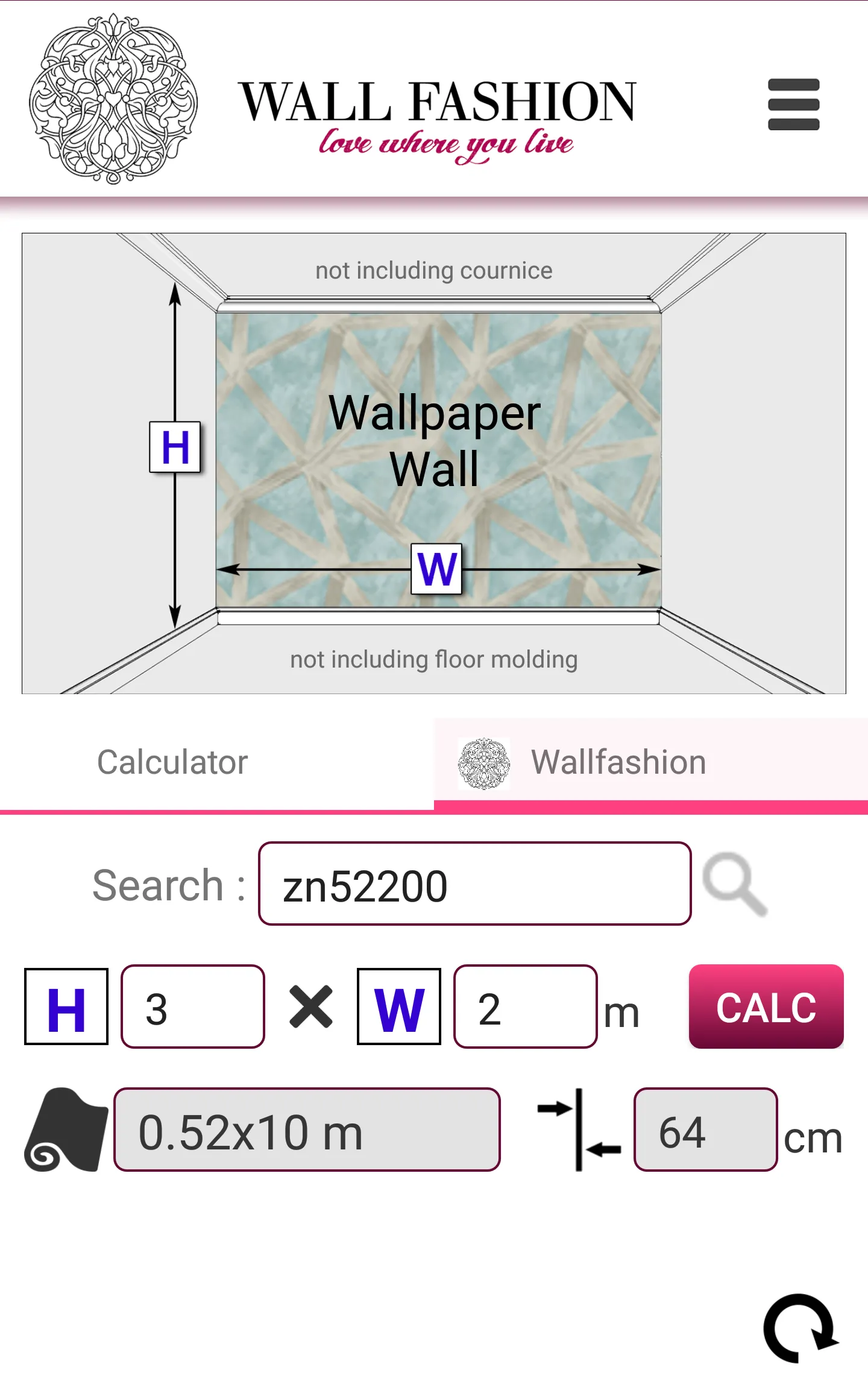 Wallpaper Roll Calculator | Indus Appstore | Screenshot