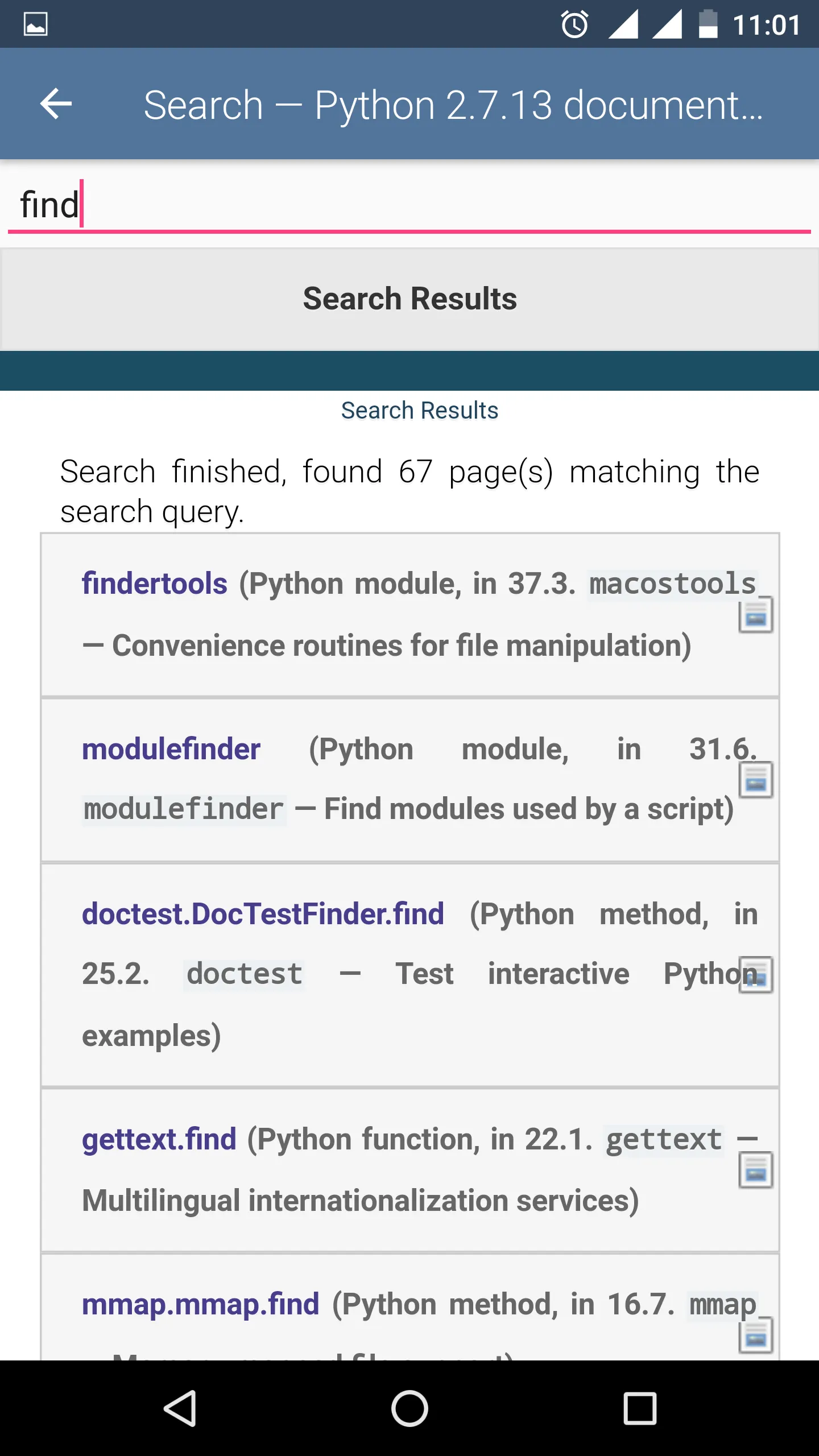 Python Documentation 2.7 | Indus Appstore | Screenshot