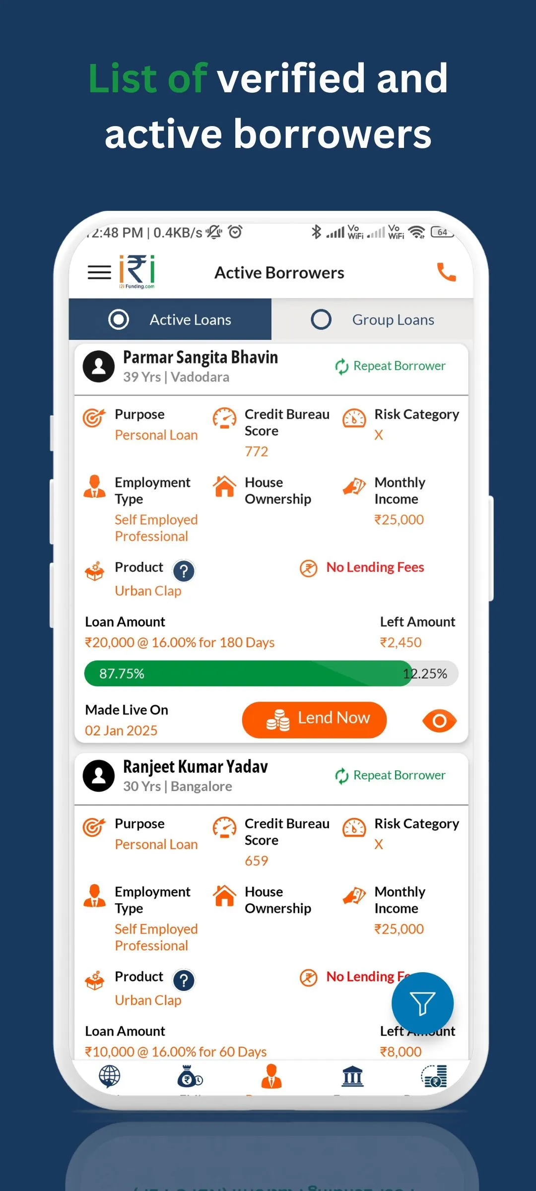 i2iFunding - Lender's App | Indus Appstore | Screenshot