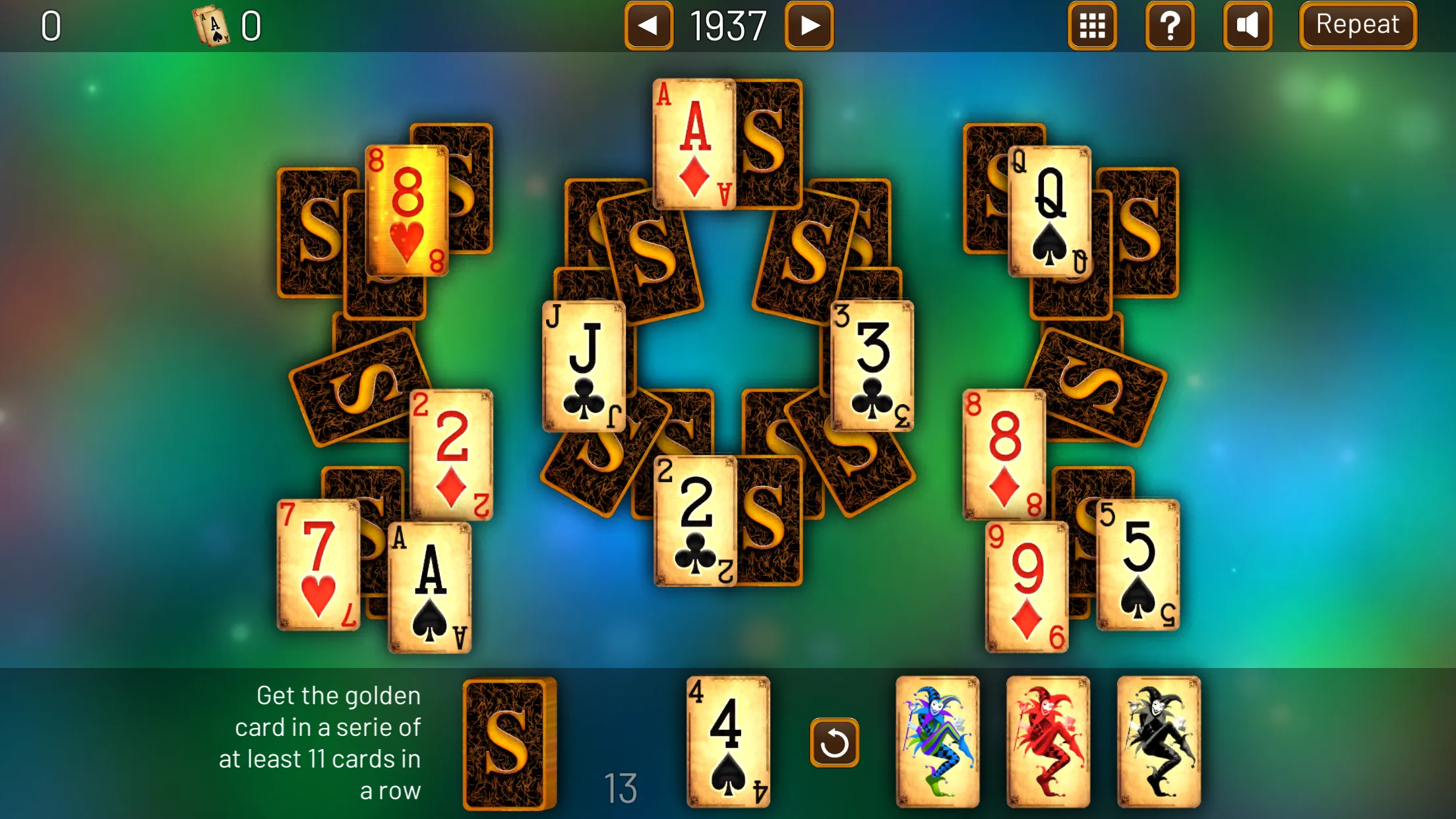 3000 TriPeaks Solitaire Games | Indus Appstore | Screenshot