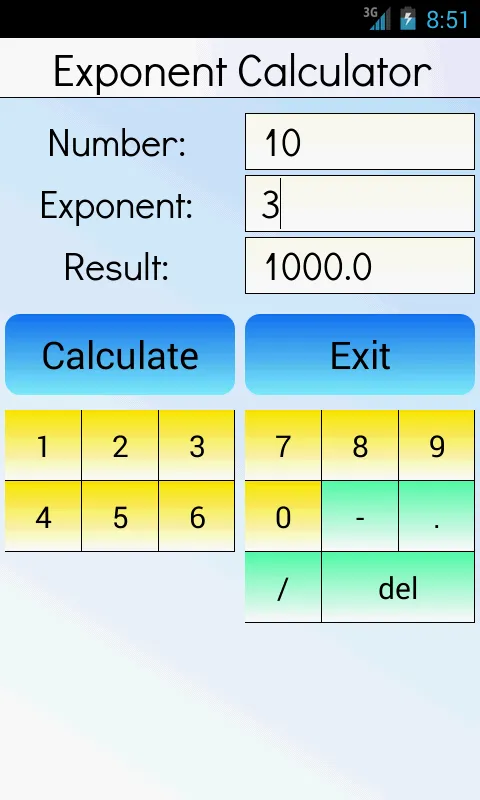 Exponent Calculator | Indus Appstore | Screenshot