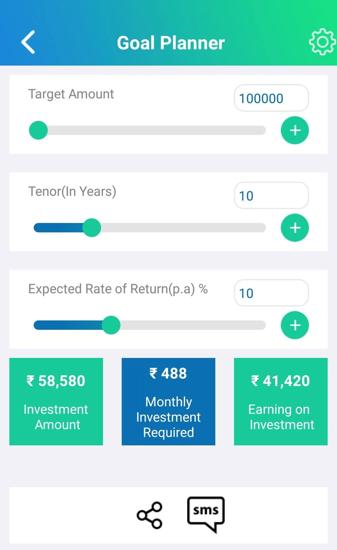 SIP Calculator - Your Mutual F | Indus Appstore | Screenshot