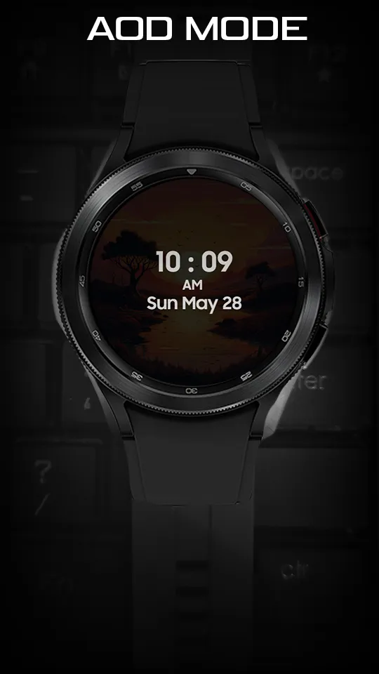 The Sunset Digital Watchface | Indus Appstore | Screenshot