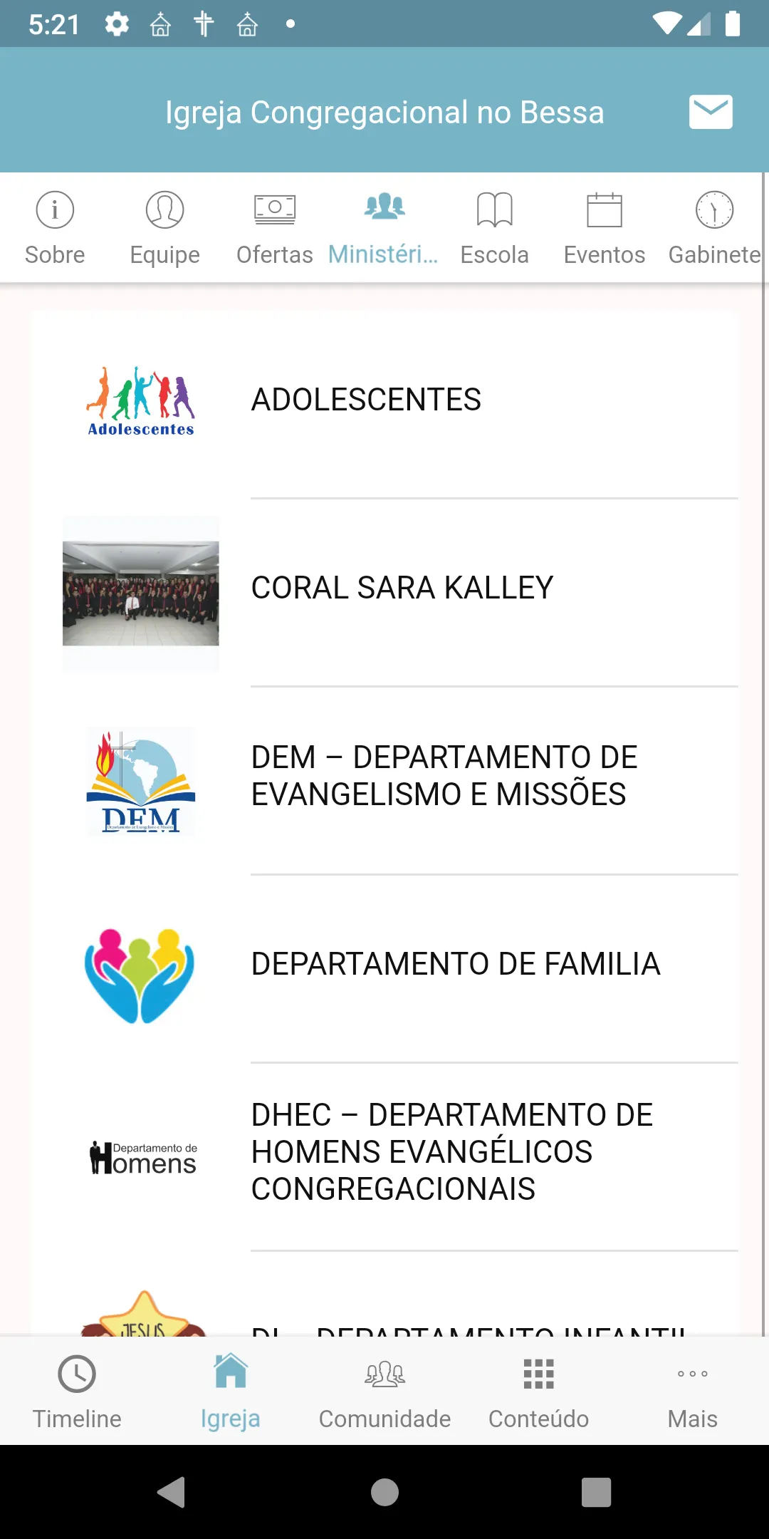 Igreja Congregacional no Bessa | Indus Appstore | Screenshot