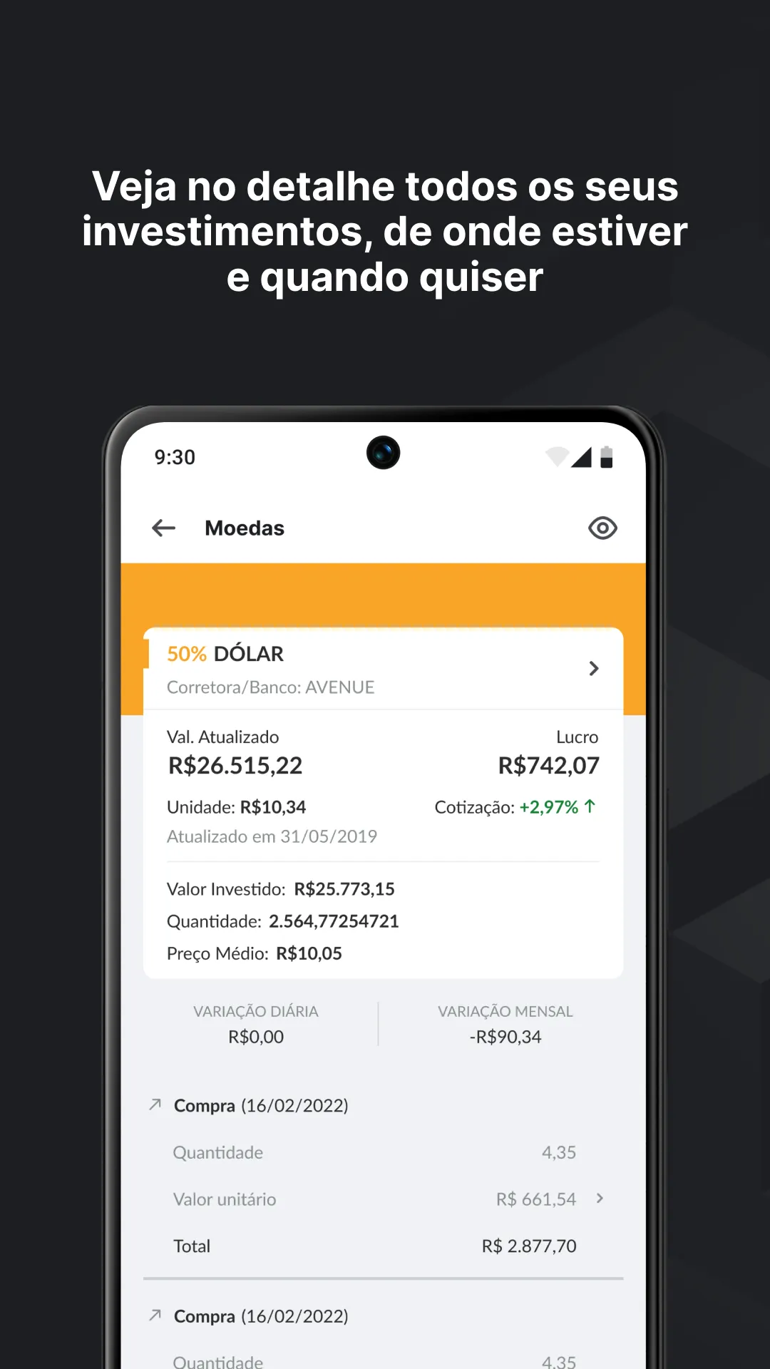 Gorila: gestão de investimento | Indus Appstore | Screenshot