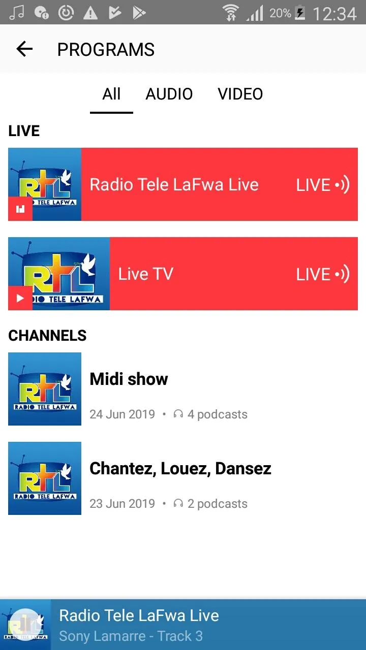 Radio Tele LaFwa | Indus Appstore | Screenshot