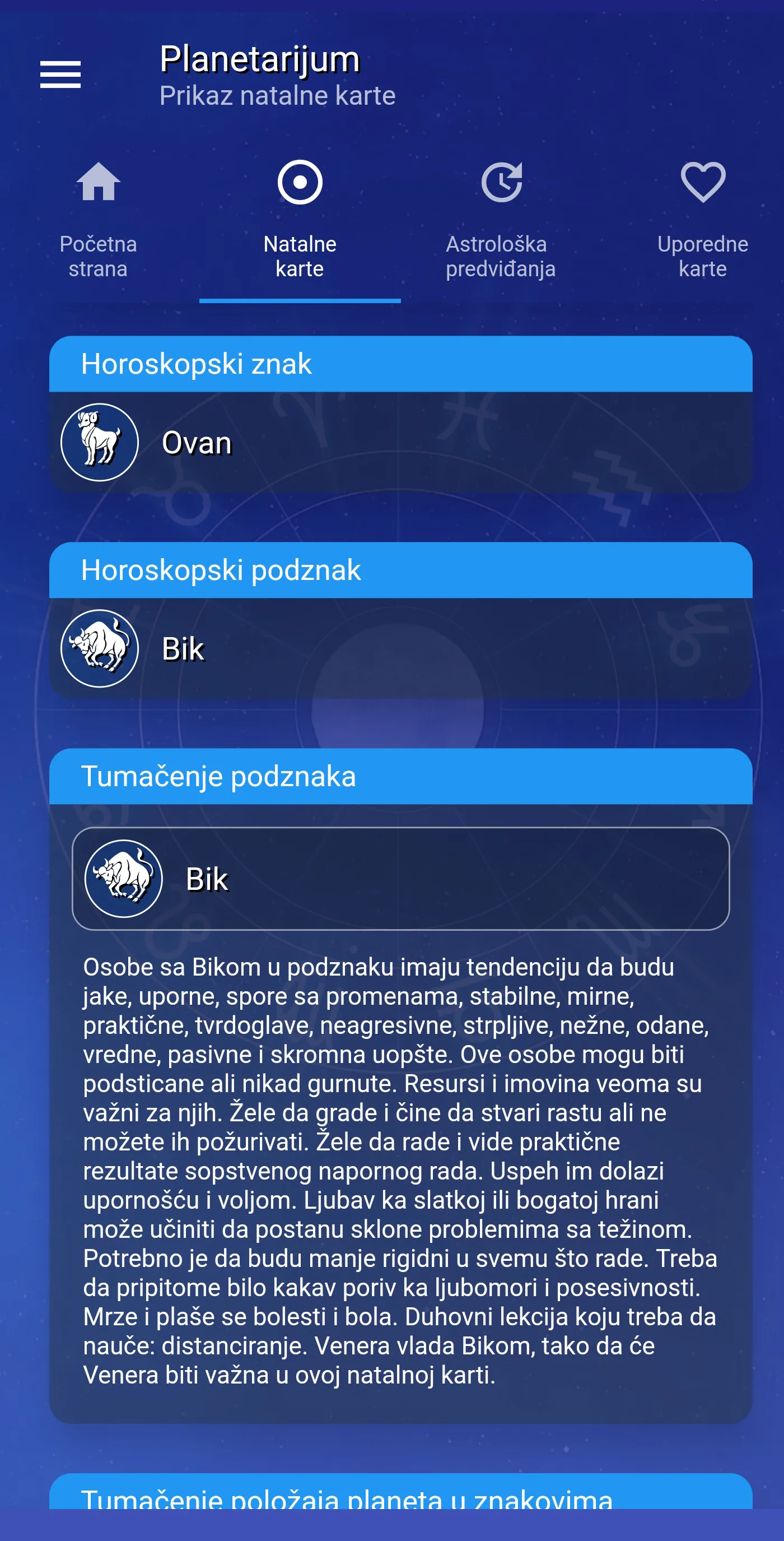 Planetarijum horoskop & astrol | Indus Appstore | Screenshot