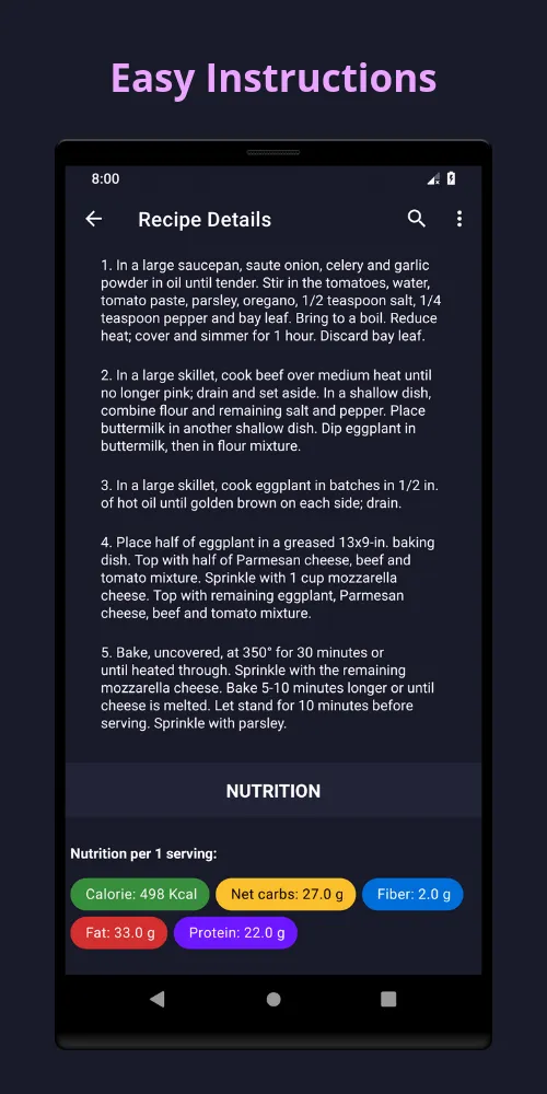 Eggplant: Vegetable Recipes | Indus Appstore | Screenshot