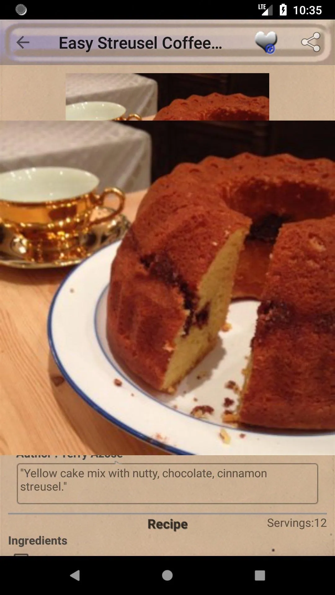 Bundt Cake Recipes ~ Bundt Pan | Indus Appstore | Screenshot