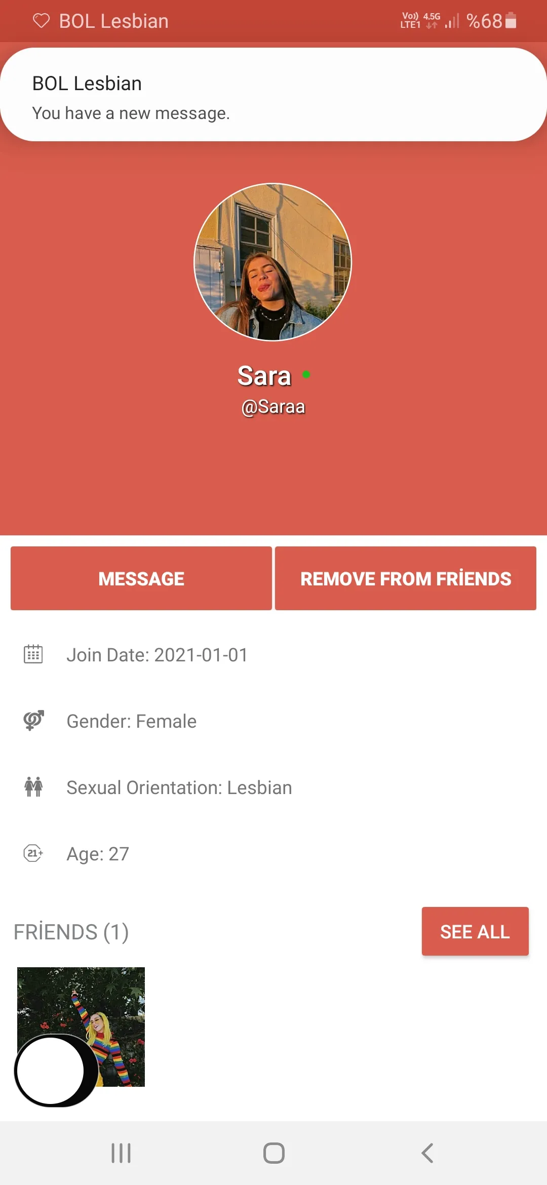 Lesbian Dating Site - BOL | Indus Appstore | Screenshot