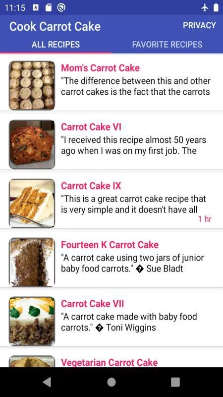 Cook carrot cake | Indus Appstore | Screenshot