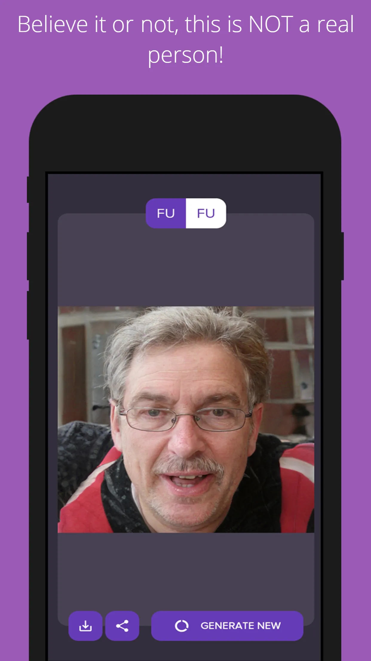 FUFU: Fake faces generator | Indus Appstore | Screenshot