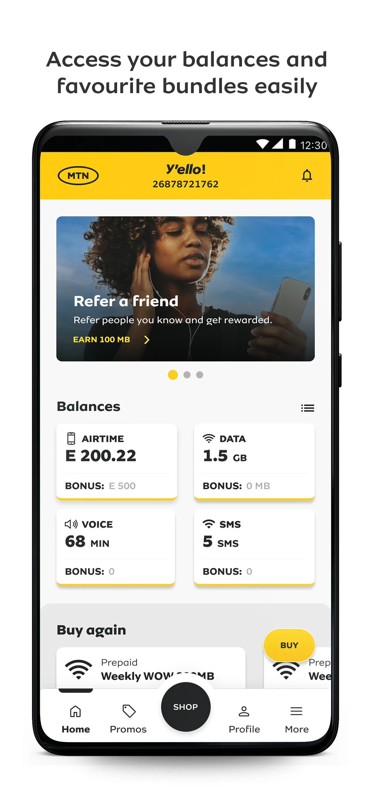 MyMTN Eswatini | Indus Appstore | Screenshot