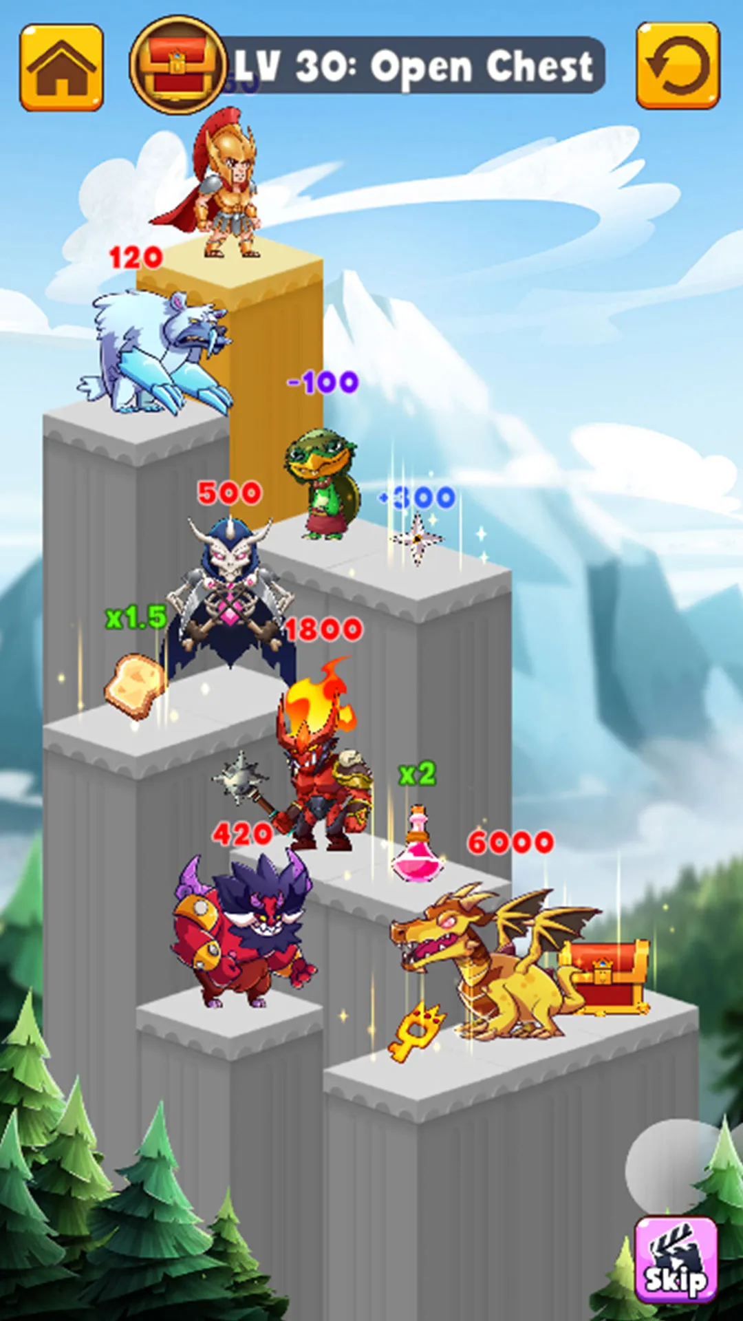 Hero Tower 2: Pyramid Puzzle | Indus Appstore | Screenshot