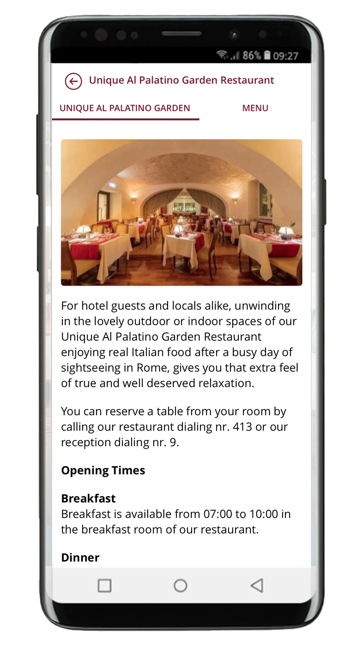 Kolbe Hotel Rome | Indus Appstore | Screenshot