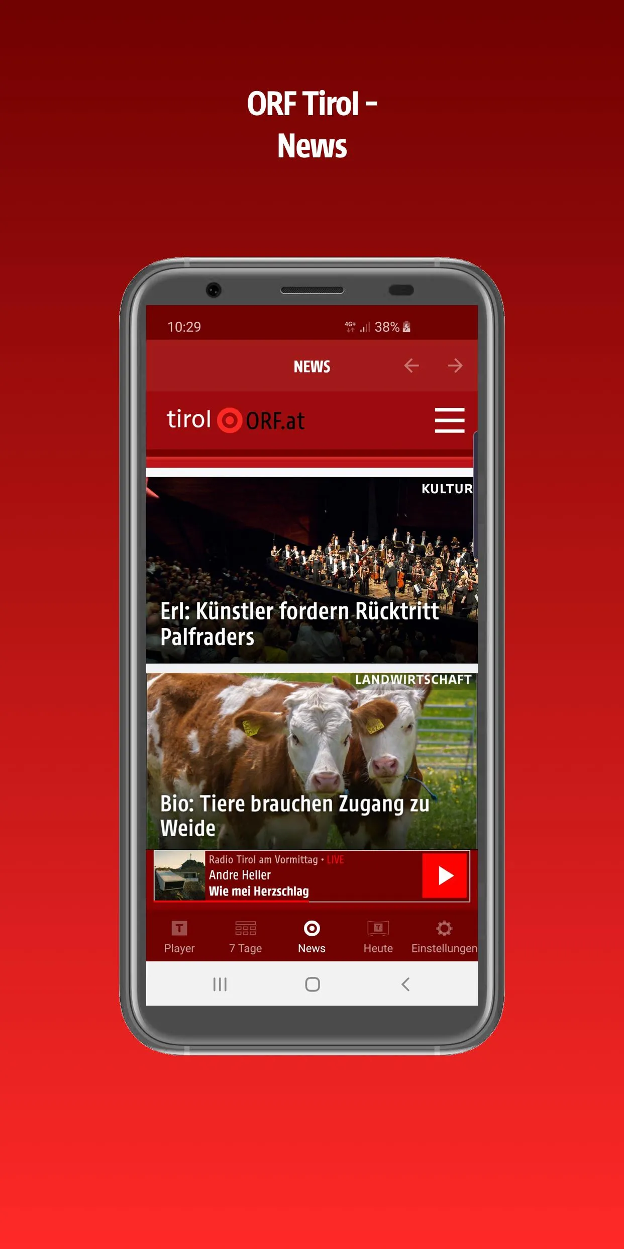 ORF Tirol | Indus Appstore | Screenshot