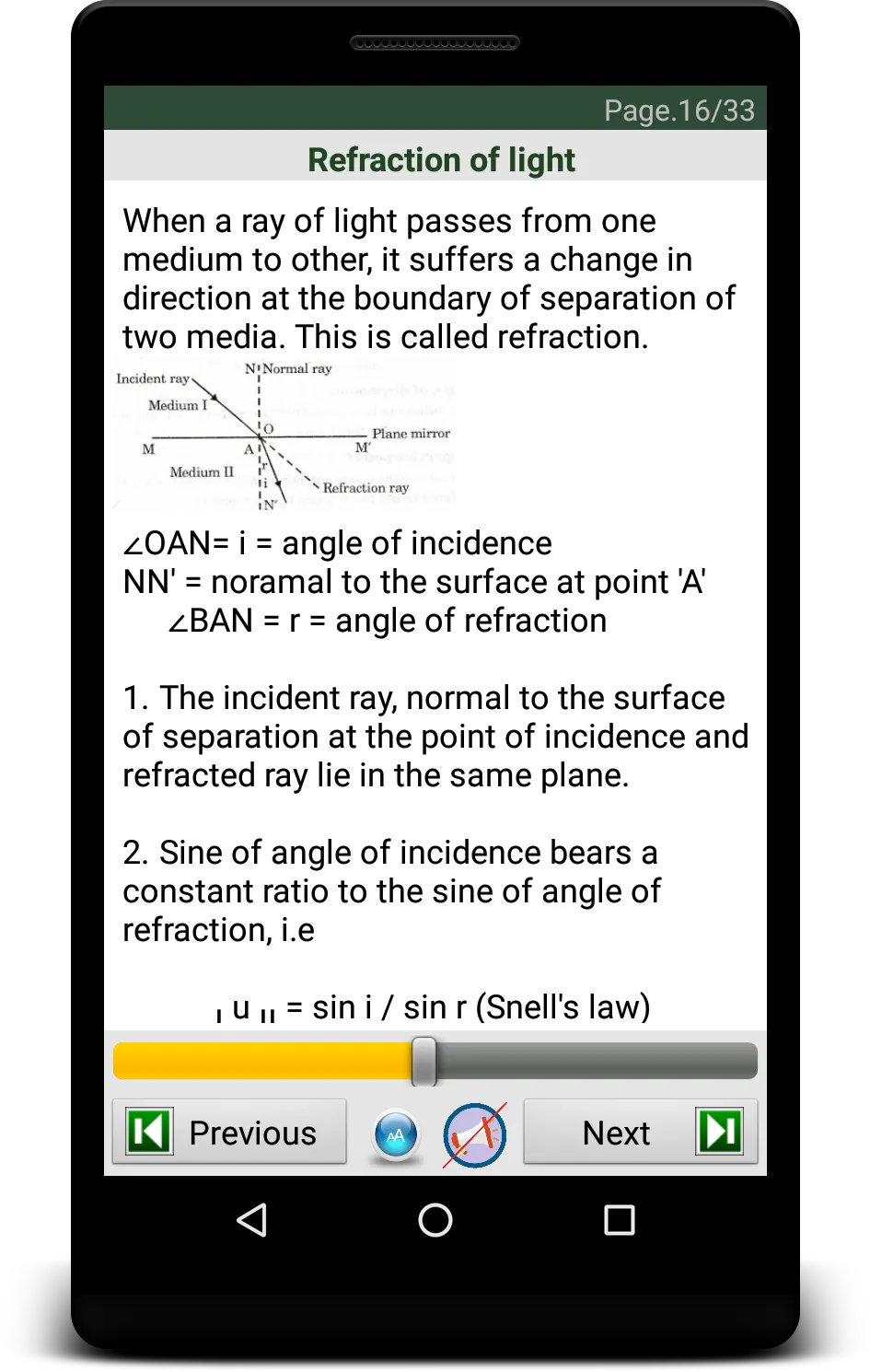 Physics eBook | Indus Appstore | Screenshot