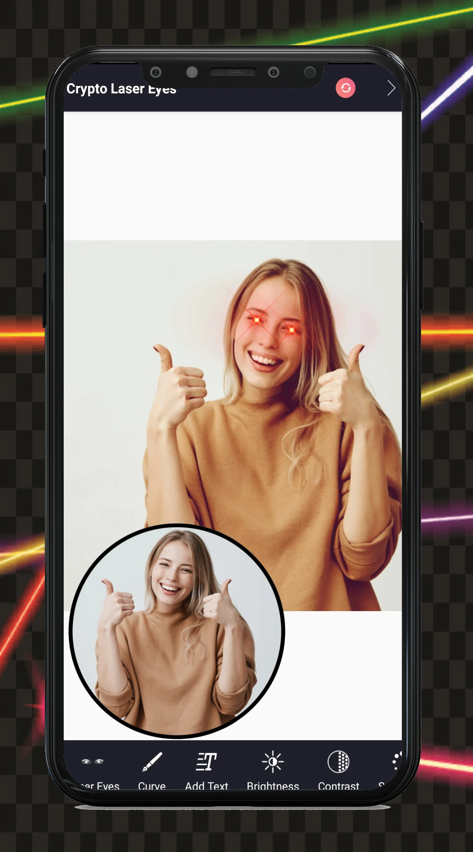 Add Laser Eyes - Photo Editor | Indus Appstore | Screenshot