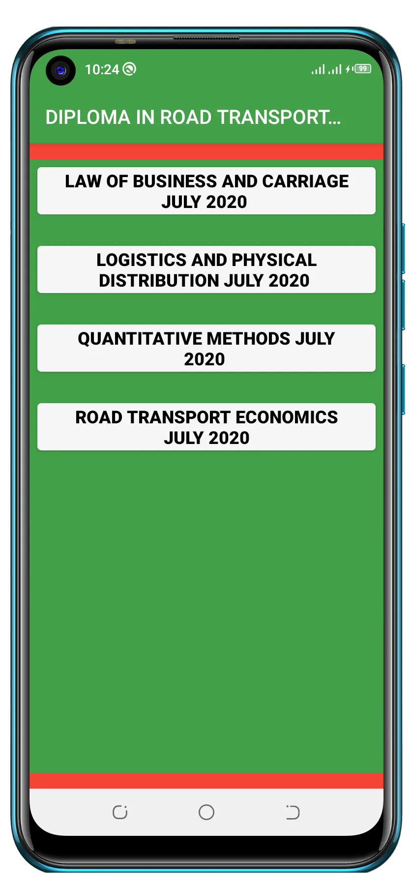 DIPLOMA IN ROAD TRANSPORT MOD2 | Indus Appstore | Screenshot