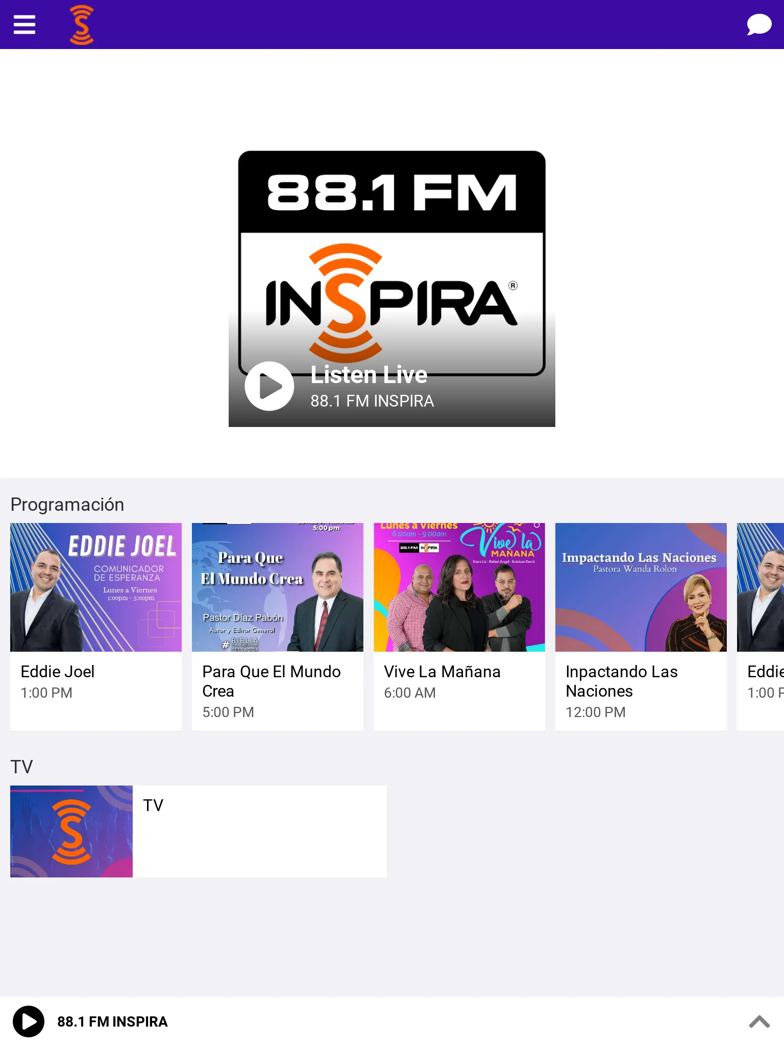 88.1 fm Inspira | Indus Appstore | Screenshot