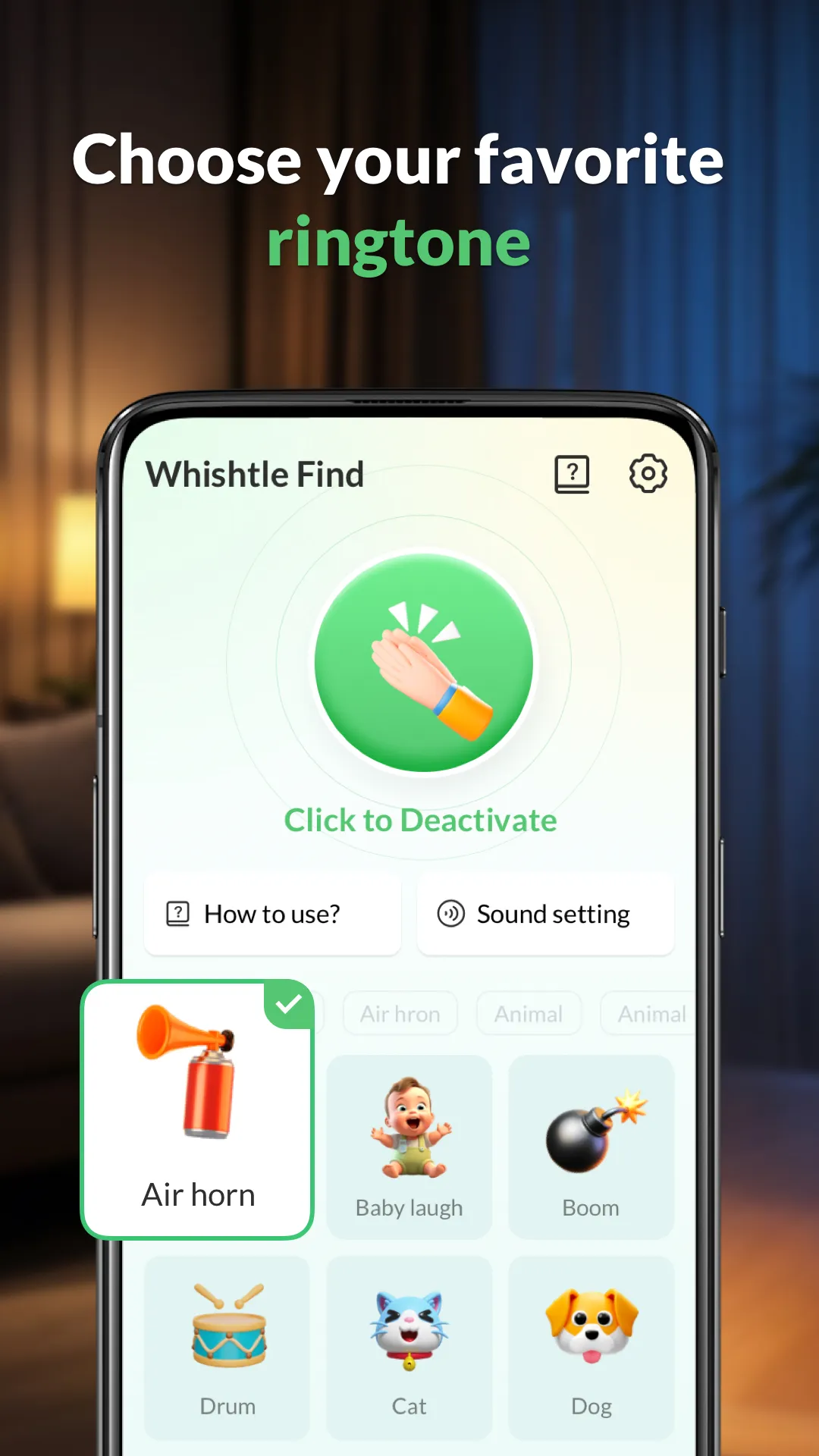 Whistle-Find phone by clap | Indus Appstore | Screenshot