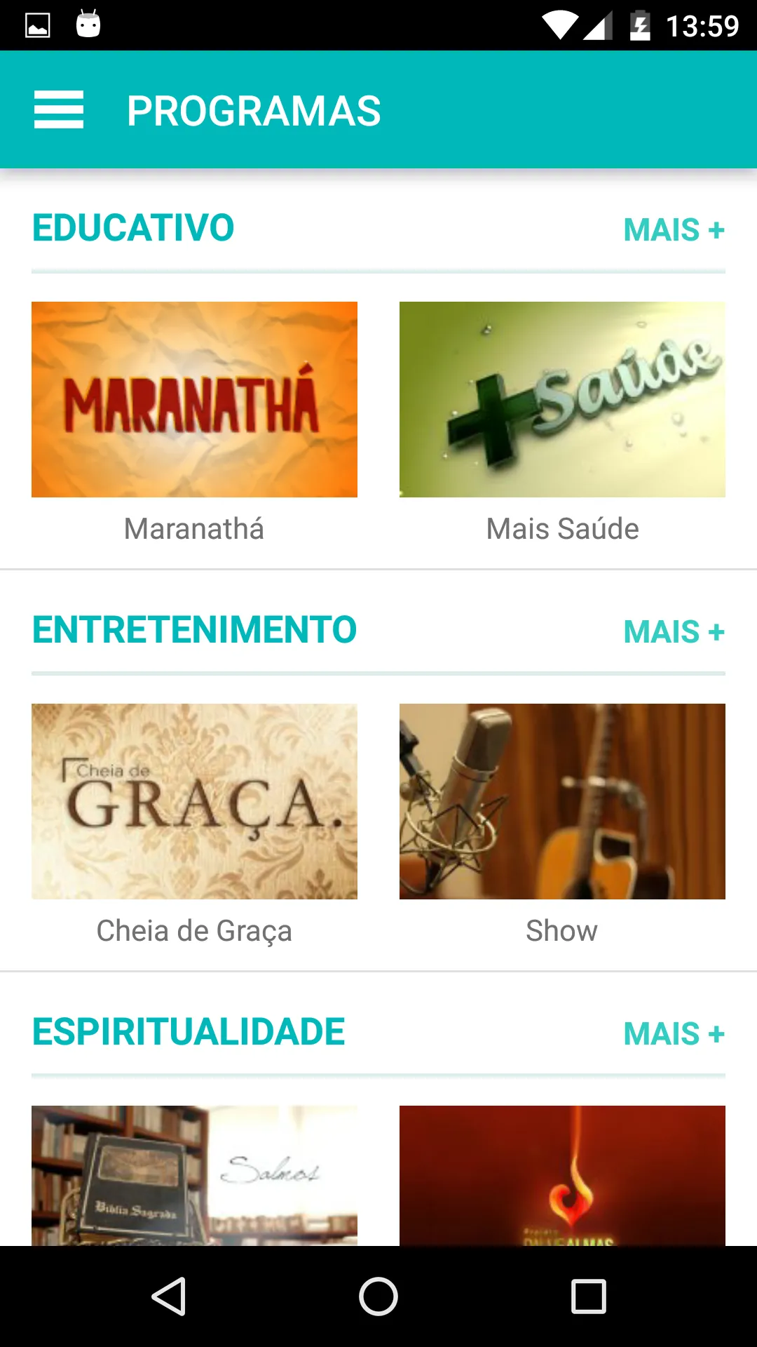 TV Canção Nova | Indus Appstore | Screenshot