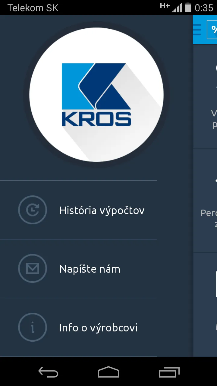 KROS Percentá | Indus Appstore | Screenshot