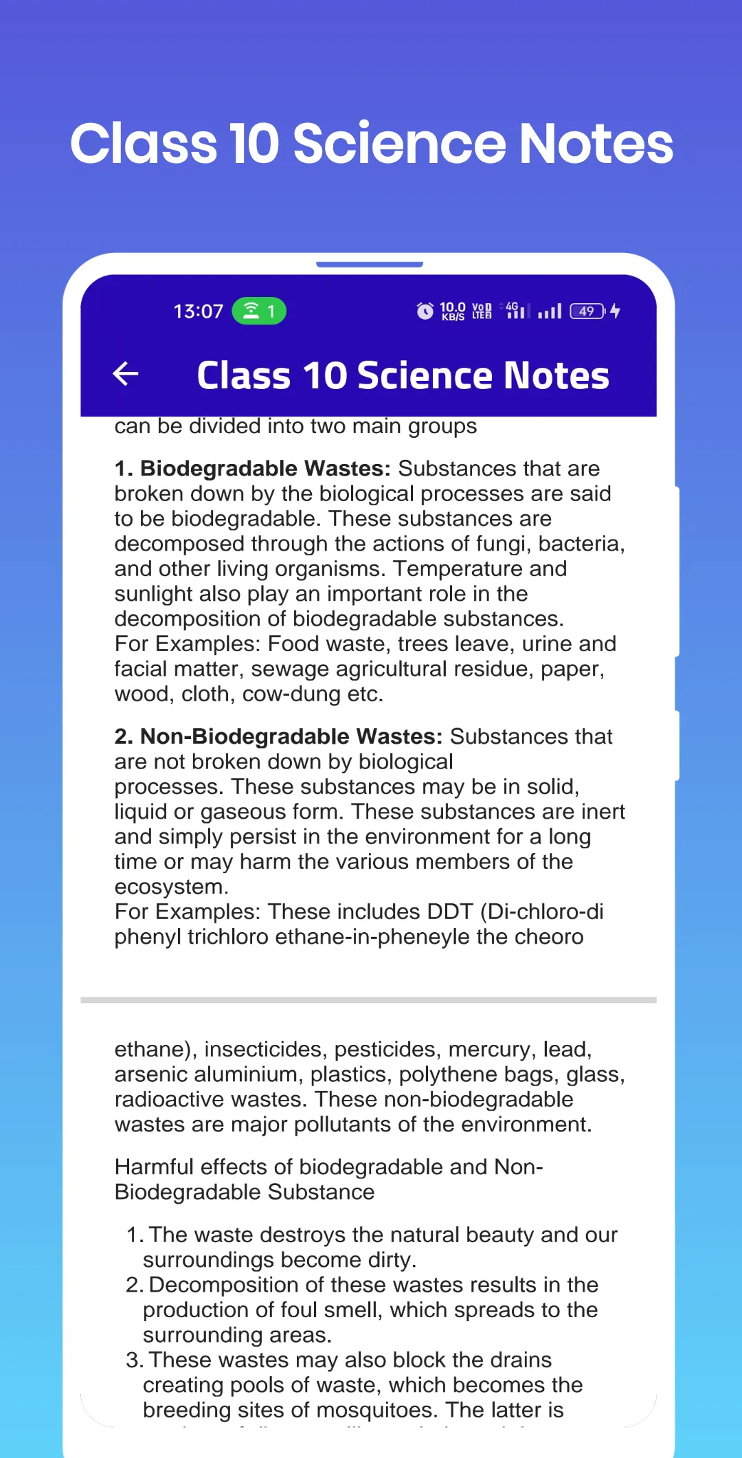 Class 10 Science Notes | Indus Appstore | Screenshot