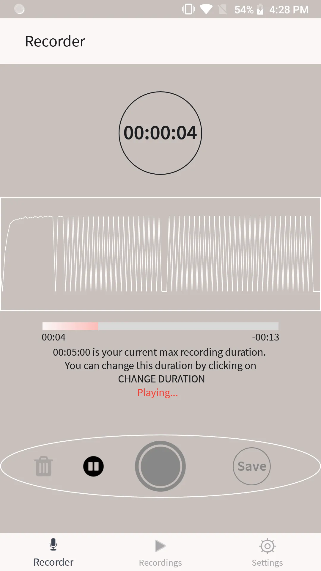 Voice Recorder | Indus Appstore | Screenshot