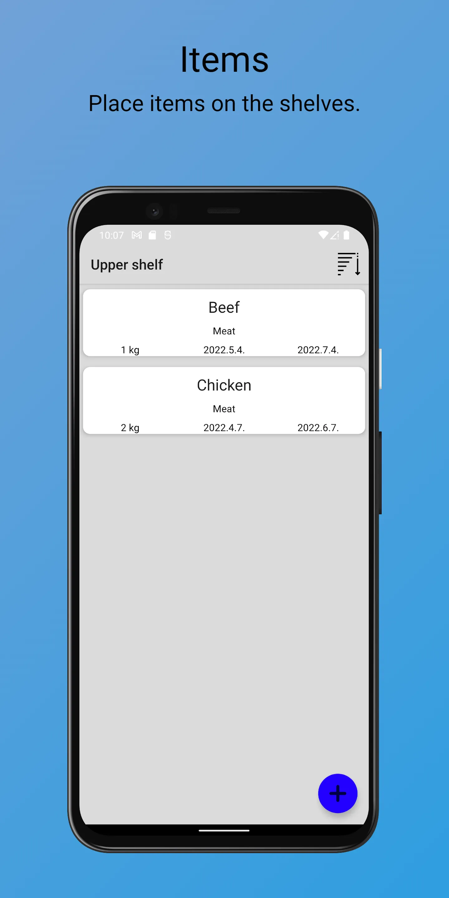 Fridge manager | Indus Appstore | Screenshot