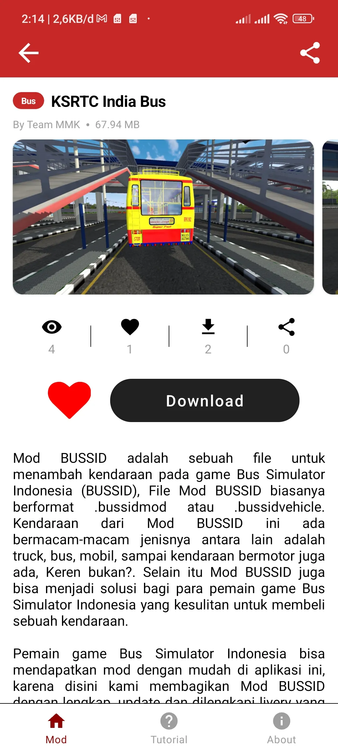 Mod Bussid Karnataka KSRTC | Indus Appstore | Screenshot