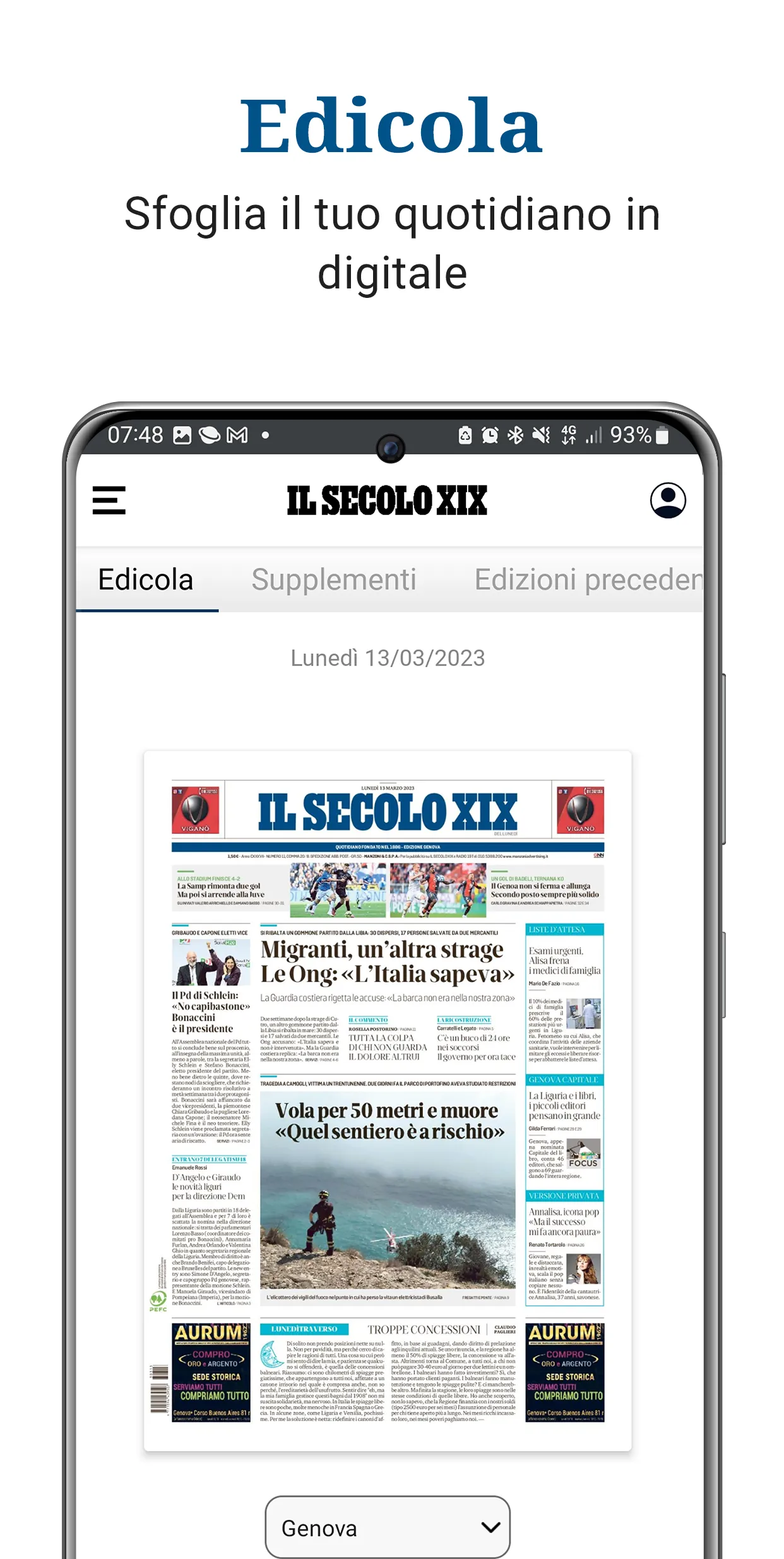 Il Secolo XIX | Indus Appstore | Screenshot