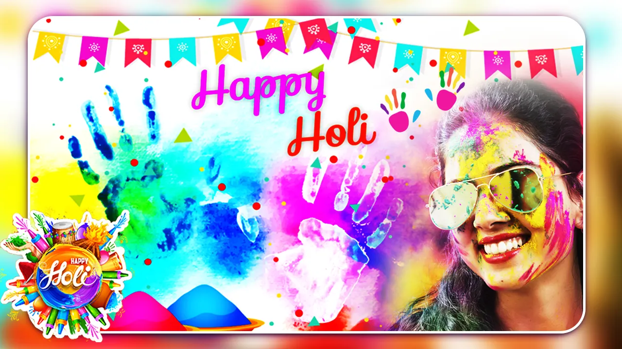 Happy Holi Photo Frame 2024 | Indus Appstore | Screenshot